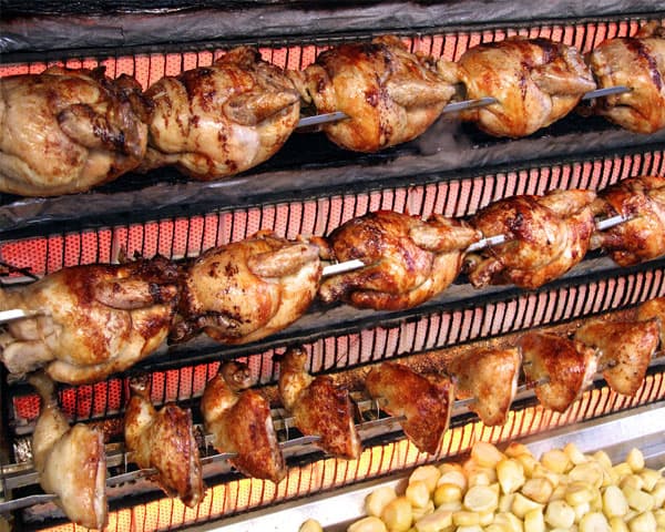 Pollos asados en Vigo