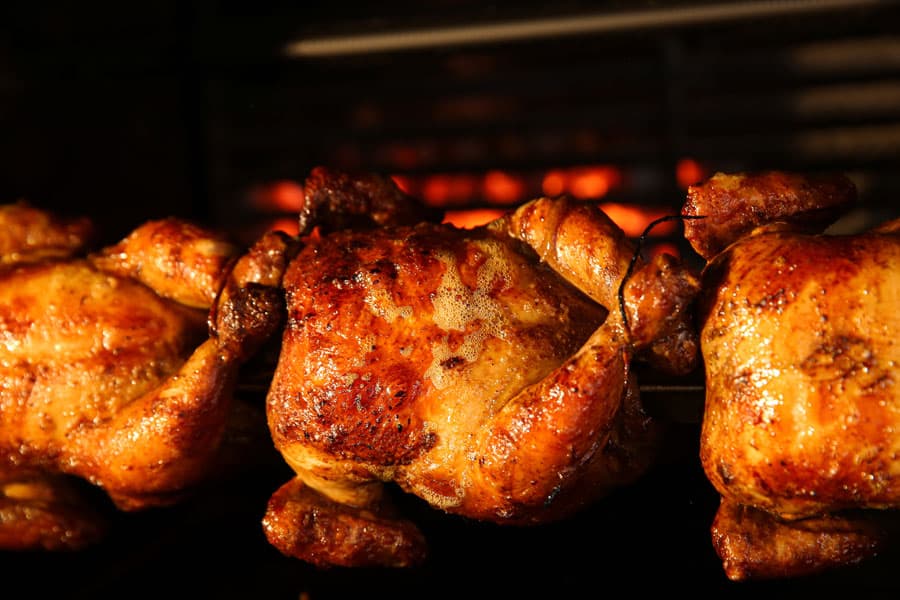 Pollo al ast en Galicia